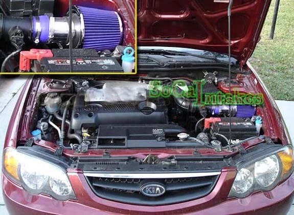 Kit de admisión de aire azul y juego de filtros para Kia Spectra 1996-2004 1,6 L 1,8 L L4 Foto 1 de 1