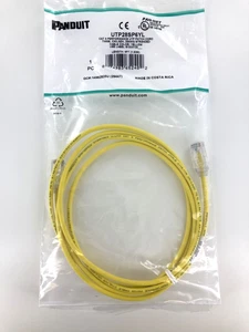 Panduit UTP28SP6YL Cat6 28 AWG Netzwerk Patchkabel/-kabel, 6 Fuß gelb ~ STSI - Bild 1 von 3