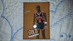 1984 USA MICHAEL JORDAN SHOWTIME GOLD ROOKIE OF THE YEAR BASKETBALL CARD $$$