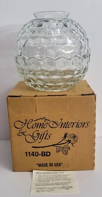 Home Interiors Nite Light 1140-BD Lamp Glass Votive Fairy Lamp Candle Holder - Image 1 of 4