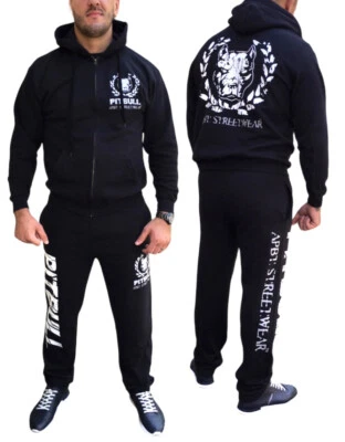 Trainingsanzug Man Hoodie Sweatshirts Hose PIT BULL set APBT Streetwear PUNCH - Bild 1 von 3