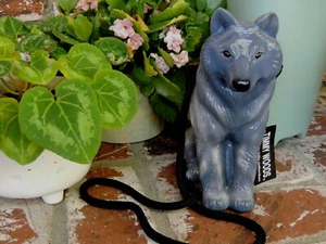 RARE VTG TIMMY WOODS LONE WOLF PURSE w/ORIGINAL BAG & COA ~~ NEW MINT CONDITION - Picture 1 of 12