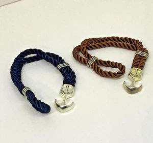 Pulsera Cuerda Con Ancla Pulsera Cordón Nautica Unisex - Imagen 1 de 8