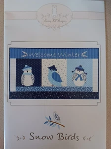 Bunny Hill Designs Quilt Pattern 2166 Snow Birds Applique 24.5" X 15.5" - Picture 1 of 2