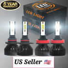 For Dodge RAM 1500 2500 3500 2013-2015 LED Headlights Bulbs  High Low Beam Kit