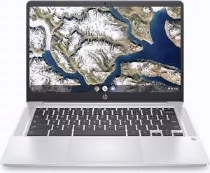 Chromebook HP 14" 14a-na0010nr - N4000, 32GB eMMC, 4GB RAM - Plateado - Imagen 1 de 2