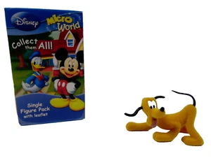 PLUTO FIGURE DISNEY MICRO WORLD PERSONAGGIO ACTION 3D ALTEZZA 3/5 CM - Picture 1 of 2
