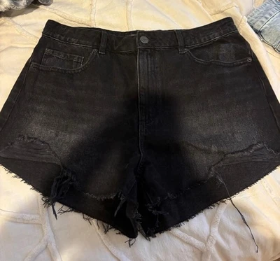 Pantalón corto vaquero garaje mujer negro talla 11 Foto 1 de 3