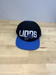 Reebok Detroit Lions Snapback Hat Black One Size - Picture 1 of 7