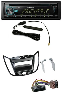 Pioneer CD MP3 AUX DAB USB Autoradio für Ford C-Max Kuga Klavierlack schwarz - Bild 1 von 4