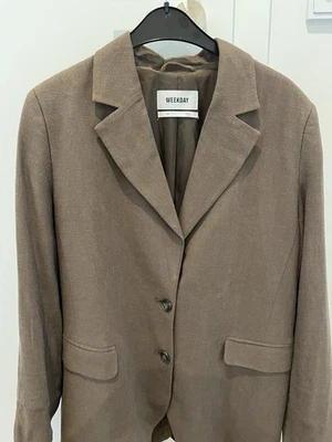 Blazer braun Gr. 36 S oversized  38 40 von Weekday - Bild 1 von 2