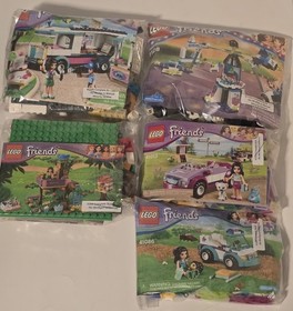 (5) LEGO FRIENDS 3065, 41013, 41056, 41086, 41128 Lot *Read Description*