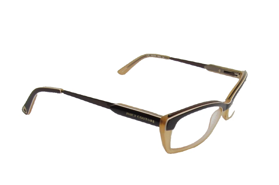 Monturas de gafas de diseñador Juicy Couture marrón y beige degradado - solo monturas Foto 1 de 4