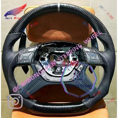 REAL CARBON FIBER STEERING WHEEL FOR Mercedes Benz ML350/ML500/ML550 2012-2014YS - Image 1 of 4