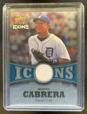 2009 Upper Deck Icons Miguel Cabrera Jerseys #IC-CA Tigers - Image 1 of 2
