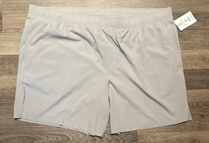 Athletic Works gewebte Shorts lockere Passform elastischer Bund mittelhoch Herren grau 3XL - Bild 1 von 6