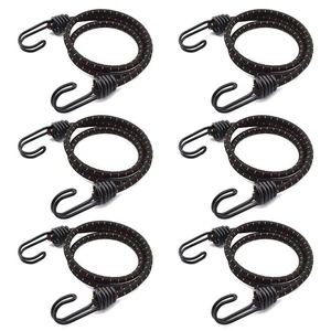 36 Inch Bungee Cord with Hooks, 6 Pack Superior Latex Heavy Duty Straps Stron... - Bild 1 von 5