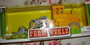 Farm World Yellow Farm Tractor Gift Collectible Child's Toy ~Ages 3+ Years   319 - Picture 1 of 4