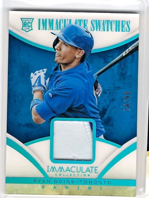 2014 Panini Immaculate Swatches 76/99 Ryan Goins #74 RC NM/MT (JBC851) - Image 1 of 2