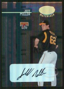 2005 Leaf Certified Materials Jeff Miller RC Auto /299 #217 Pirates