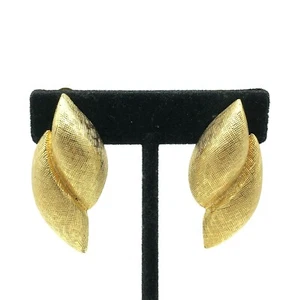 Les Bernard Vanity Vc Clip Earrings Textured Modernist Vintage - Bild 1 von 12