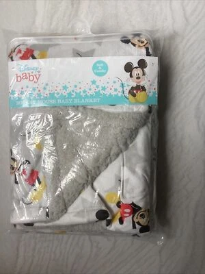 Disney Manta Bebé Mickey Mouse Sherpa Niños Niñas NUEVA Foto 1 de 2