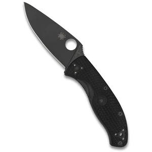 Spyderco Tenacious Lightweight EDC Folding Utility Knife - 3.39" Black Stainl... - Picture 1 of 7