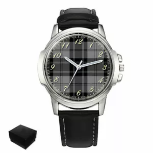 DOUGLAS SCOTTISH CLAN TARTAN GENTS MENS WRIST WATCH BIRTHDAY BEST GIFT ENGRAVING - Picture 1 of 11