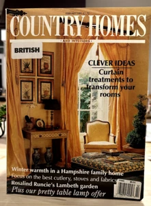 Vintage COUNTRY HOMES & INTERIORS MAGAZINE February 1991 UK - Imagen 1 de 2