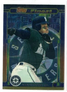 1995 Topps Finest Ken Griffey Jr. Espalda en blanco Promo Muestra SP RARO MARINEROS - Imagen 1 de 1