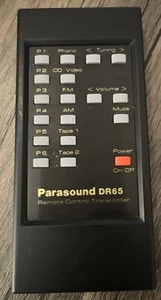 Receptor de audio para el hogar Parasound DR-65 control remoto Dr65 sin parte posterior - Imagen 1 de 2