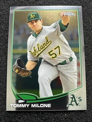 TOMMY MILONE #198 2013 Topps Chrome Baseball QTY Oakland Athletics - Image 1 of 2