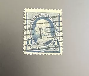 1 centavo Benjamin Franklin #219 (MM) 1890-93 gris azul - Imagen 1 de 2