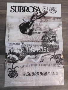 NEW Vintage Original SUBROSA BMX Bicycle Poster 39x26 printed on both sides - Picture 1 of 2