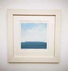 JULIA HALL Arte Contemporáneo Original 2016 N Devon Paisaje Marino Lundy Pintura al Óleo - Imagen 1 de 11
