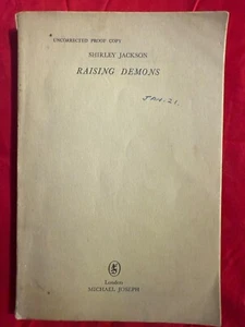 VERY RARE UNCORRECTED PROOFS Raising Demons / Shirley Jackson 1957 READ R2 - Picture 1 of 7