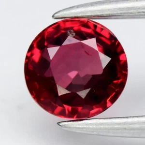 💎 0.50ct 4.3mm VS Round Red Ruby - Heated, Madagascar Gem - Picture 1 of 4