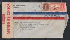 1942 Bahrain, Censored Cover to India [ck238]