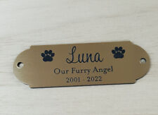 Personalised Pet Memorial Plaque, Pet Urn Plaque, Pet Remembrance ,Engraved