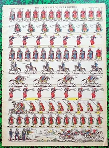 XIX ème - Tirailleurs Français & Kroumirs Superbe Planche 40x29 cm N° 348 - Picture 1 of 1