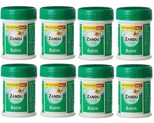 8 x 25g (8 Bottles) ZANDU BALM- HEADACHE- BACKACHE- BODYPAIN- FAST PAIN RELIEF - Picture 1 of 1