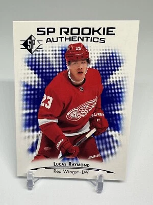Lucas Raymond 2021-22 SP Rookie Authentics Blue #132 Detroit Red Wings - Image 1 of 2