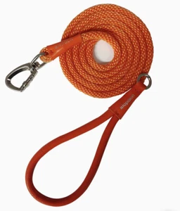 Alopoon 5 Foot Dog Leash,Strong Nylon Braided Rope Dogs Leashes with Soft Leathe - Picture 1 of 6