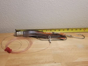 Joe Yee Honolulu Hawaii Big Game Fishing Lure Marling  Rigged Orange/Black - Picture 1 of 4