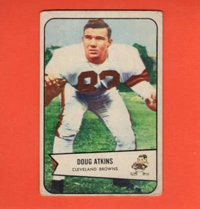 1954 Bowman #4 Doug Atkins (Hall of Fame) Good RC Rookie Cleveland Browns #33697 - Picture 1 of 2