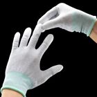 Nylon-Carbon Anti-static Gloves White Safety Work Gloves  Electronic