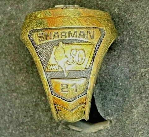 BILL SHARMON 50 Greatest NBA SS Ring BOSTON CELTICS HOF Cover