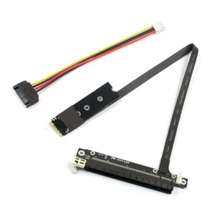 Grafik Verlängerungskabel M.2 M2 bis x16 PCIE Für PC Mining 45CM Plug and Play - Bild 1 von 6