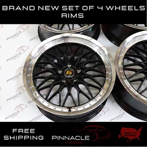 Set of 4 19" x 9.5J Wheels Gloss Black 5x114.3 ET35 CB 73.1 – Brand New - Picture 1 of 3