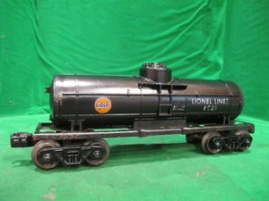 BLACK Lionel 6025 Gulf Tank Car Postwar O Gauge - Picture 1 of 12